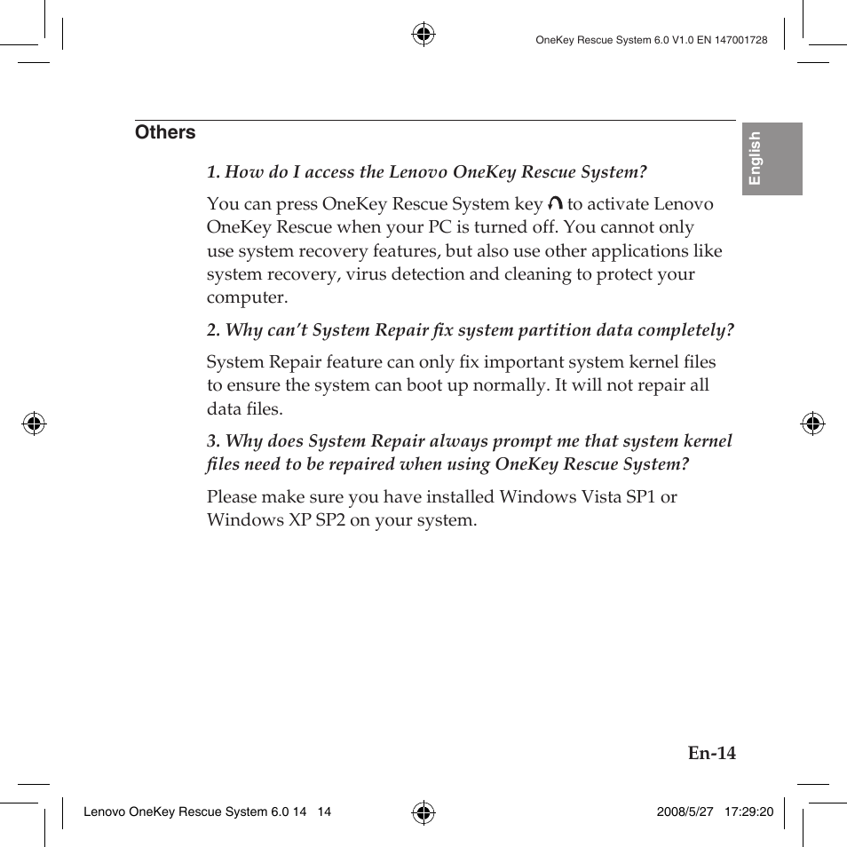 Others, See others | Lenovo IdeaPad Y710 User Manual | Page 17 / 138