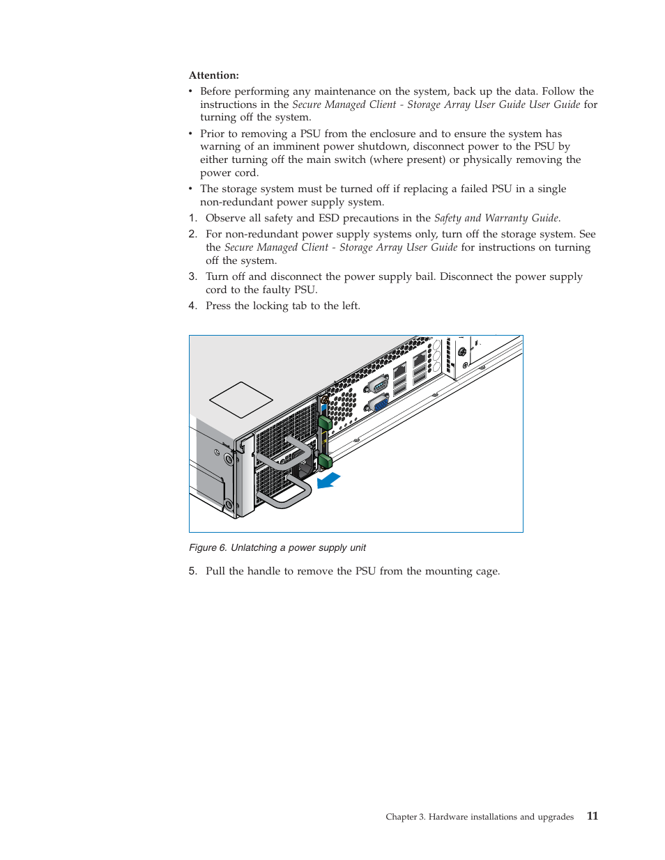 Unlatching, Power, Supply | Unit | Lenovo Secure Managed Client User Manual | Page 19 / 52