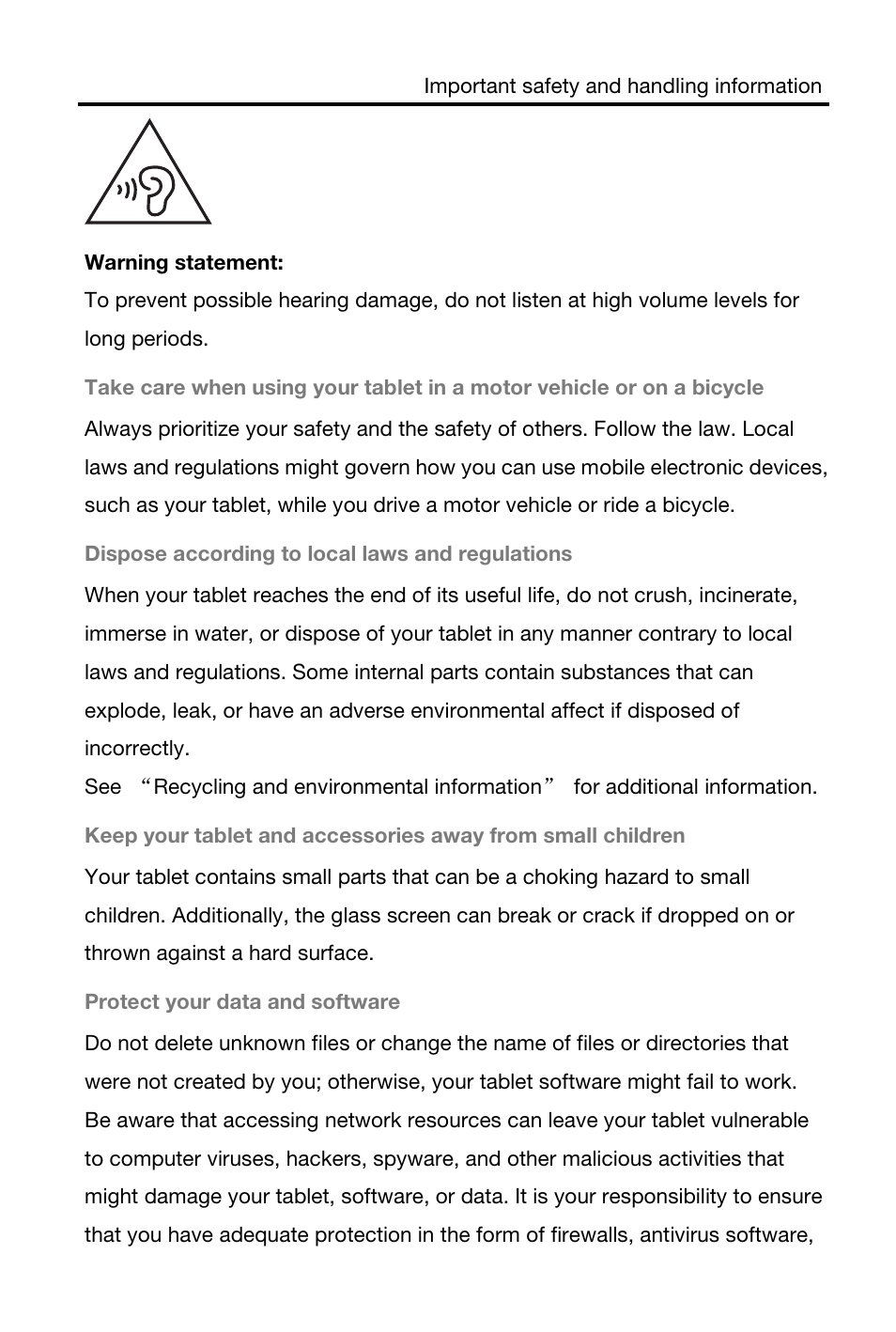 Lenovo S5000 Tablet User Manual | Page 8 / 24