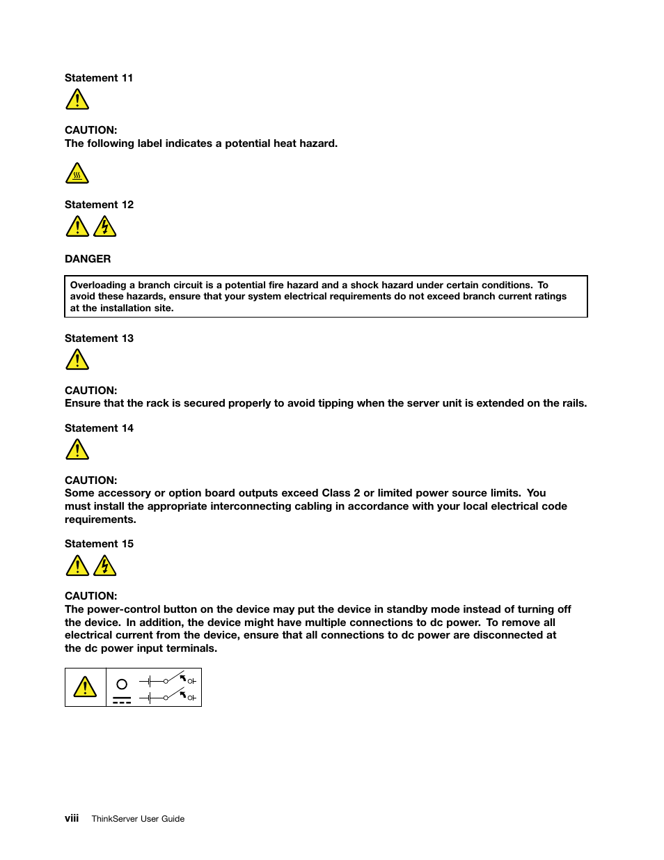 Lenovo ThinkServer RD630 User Manual | Page 10 / 196