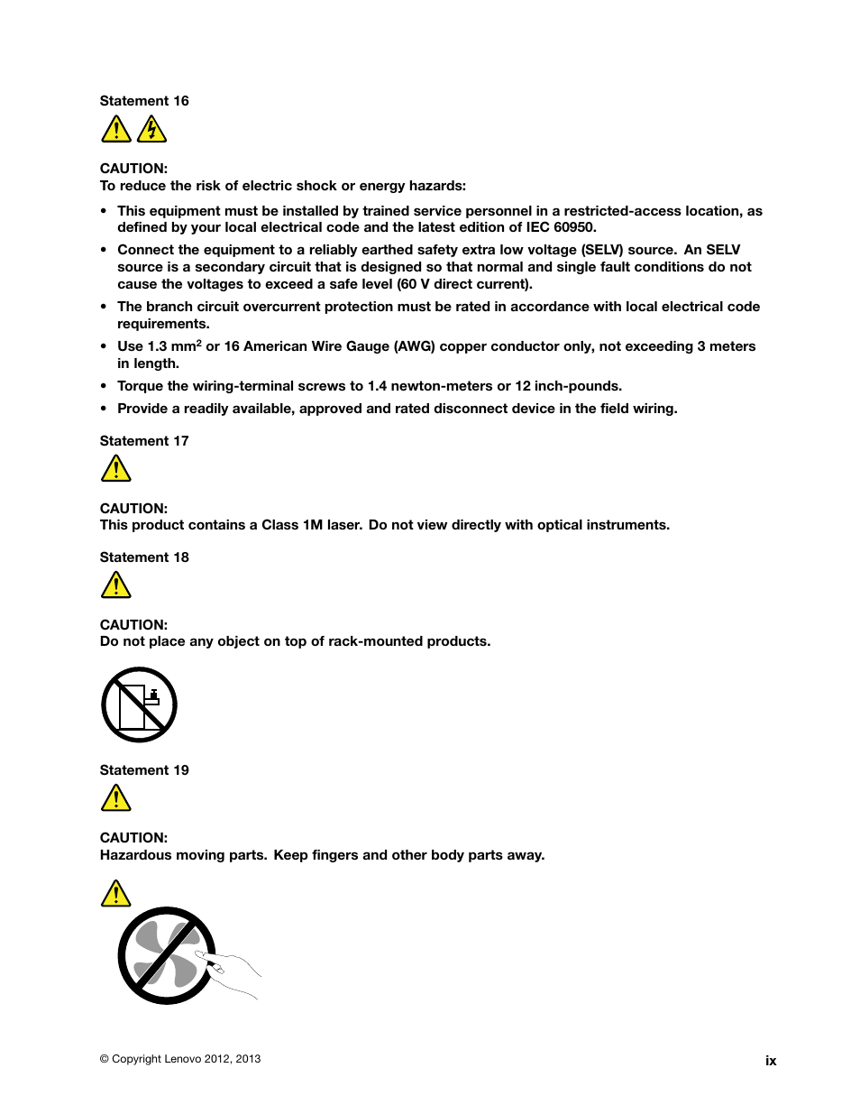 Lenovo ThinkServer RD630 User Manual | Page 11 / 196