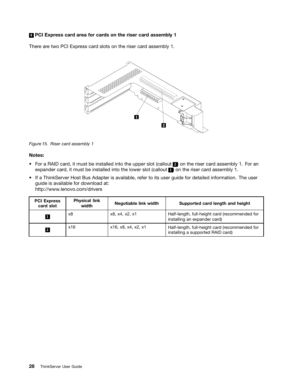 Lenovo ThinkServer RD630 User Manual | Page 40 / 196