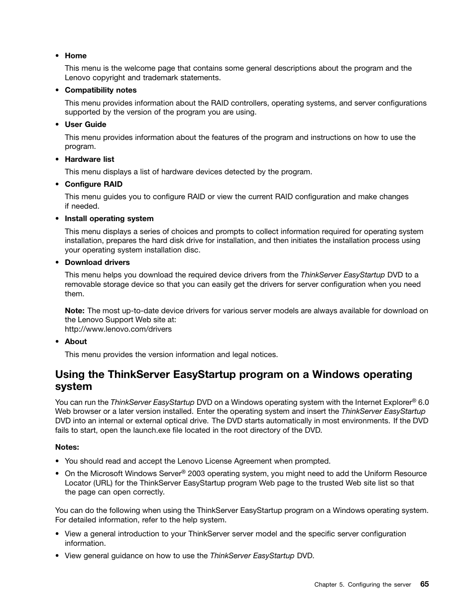Lenovo ThinkServer RD630 User Manual | Page 77 / 196