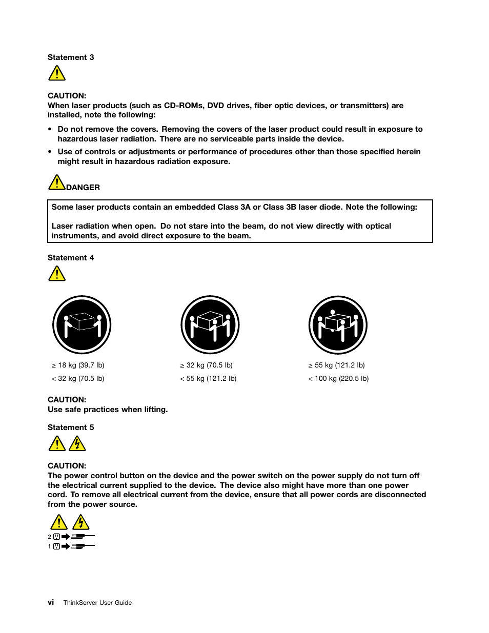 Lenovo ThinkServer RD630 User Manual | Page 8 / 196