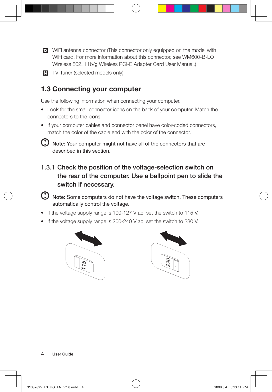 3 connecting your computer | Lenovo IdeaCentre K300 User Manual | Page 9 / 45