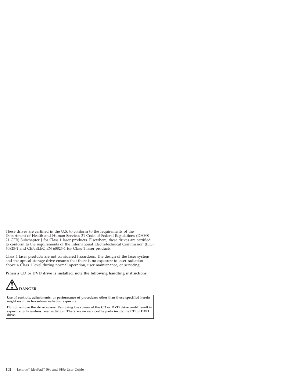 Lenovo IdeaPad S9e -FR User Manual | Page 110 / 176
