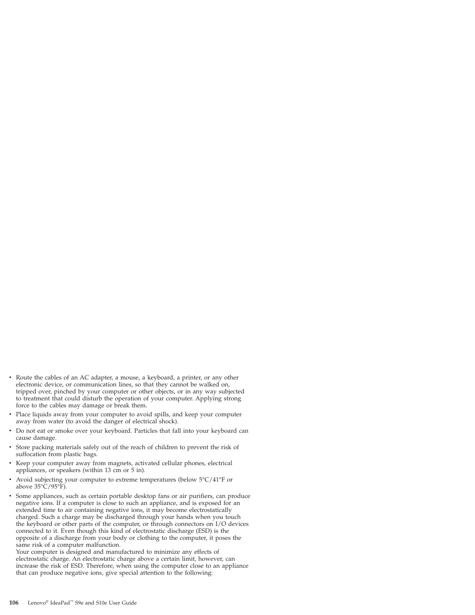 Lenovo IdeaPad S9e -FR User Manual | Page 114 / 176