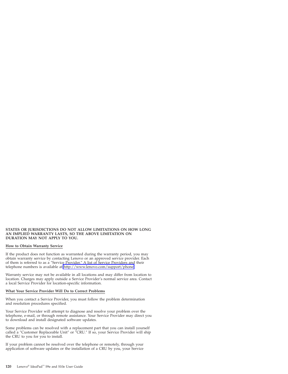 Lenovo IdeaPad S9e -FR User Manual | Page 128 / 176