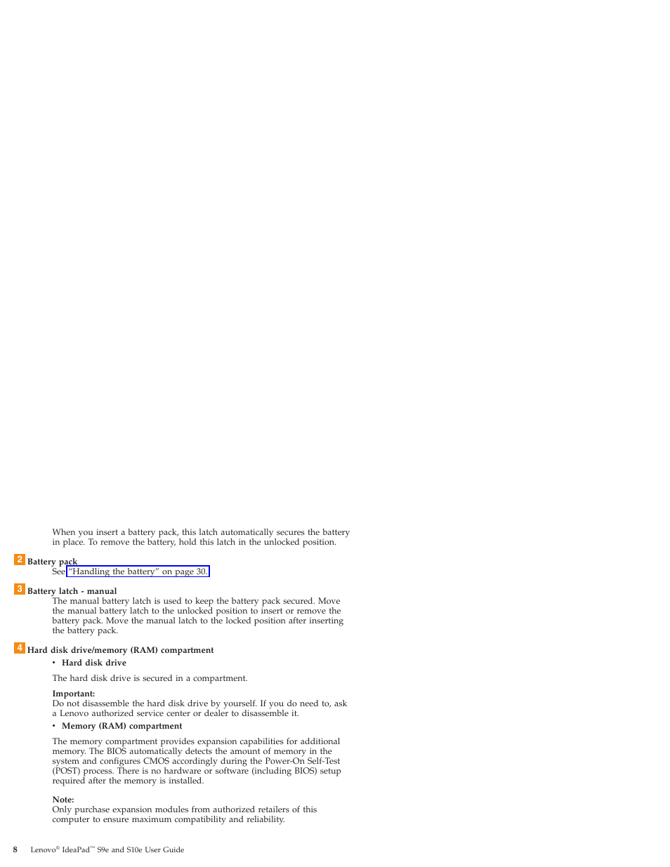 Lenovo IdeaPad S9e -FR User Manual | Page 16 / 176