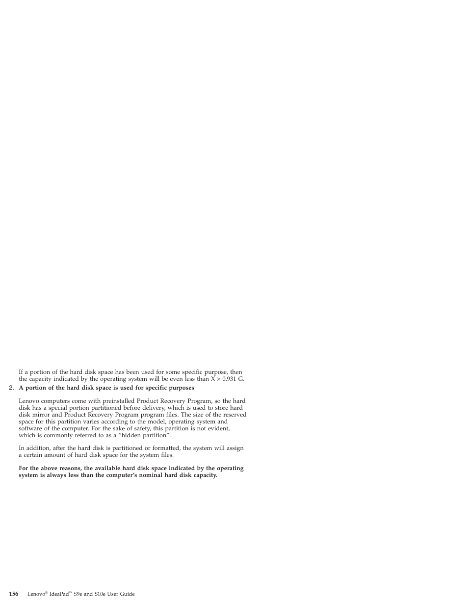 Lenovo IdeaPad S9e -FR User Manual | Page 164 / 176