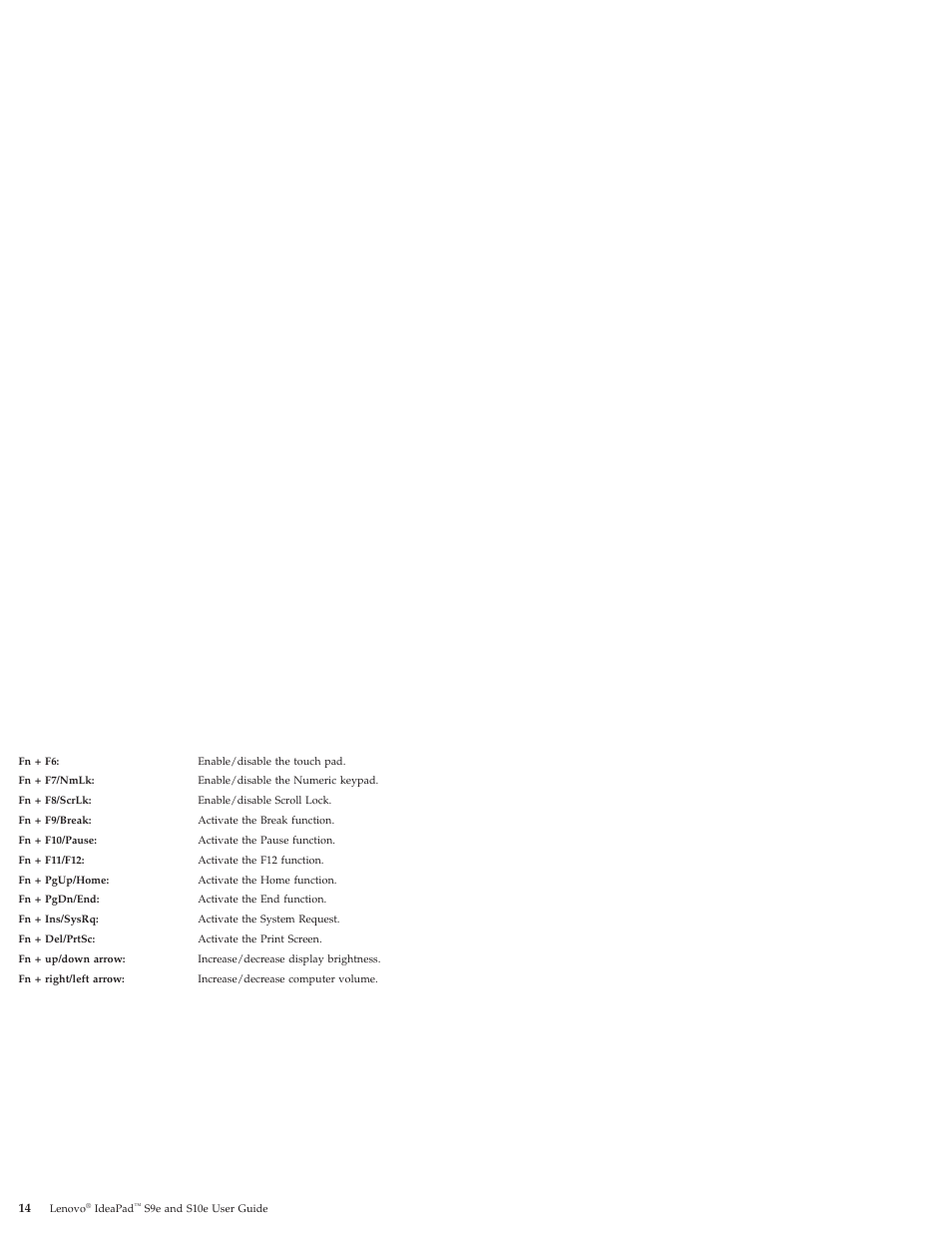 Lenovo IdeaPad S9e -FR User Manual | Page 22 / 176