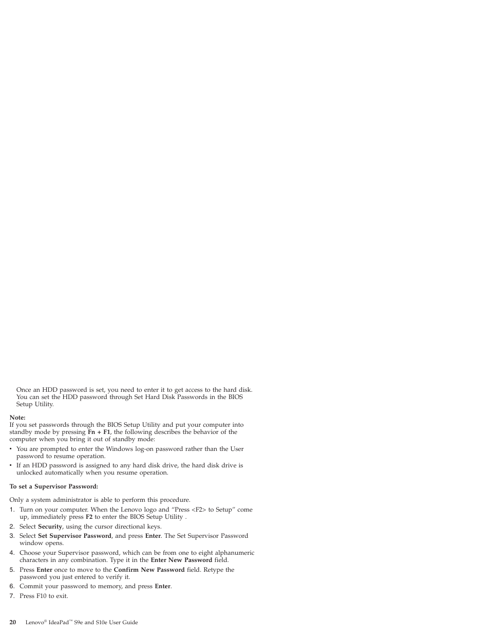 Lenovo IdeaPad S9e -FR User Manual | Page 28 / 176
