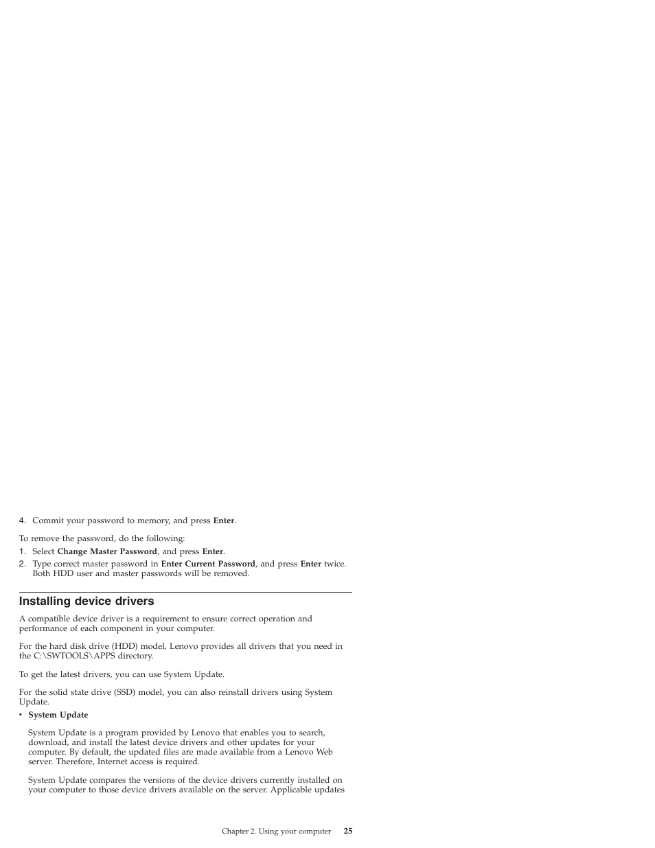 Installing device drivers, Installing, Device | Drivers | Lenovo IdeaPad S9e -FR User Manual | Page 33 / 176