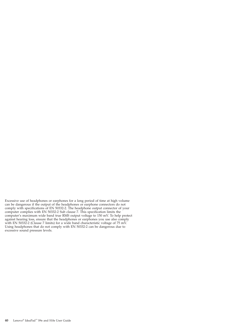 Lenovo IdeaPad S9e -FR User Manual | Page 48 / 176