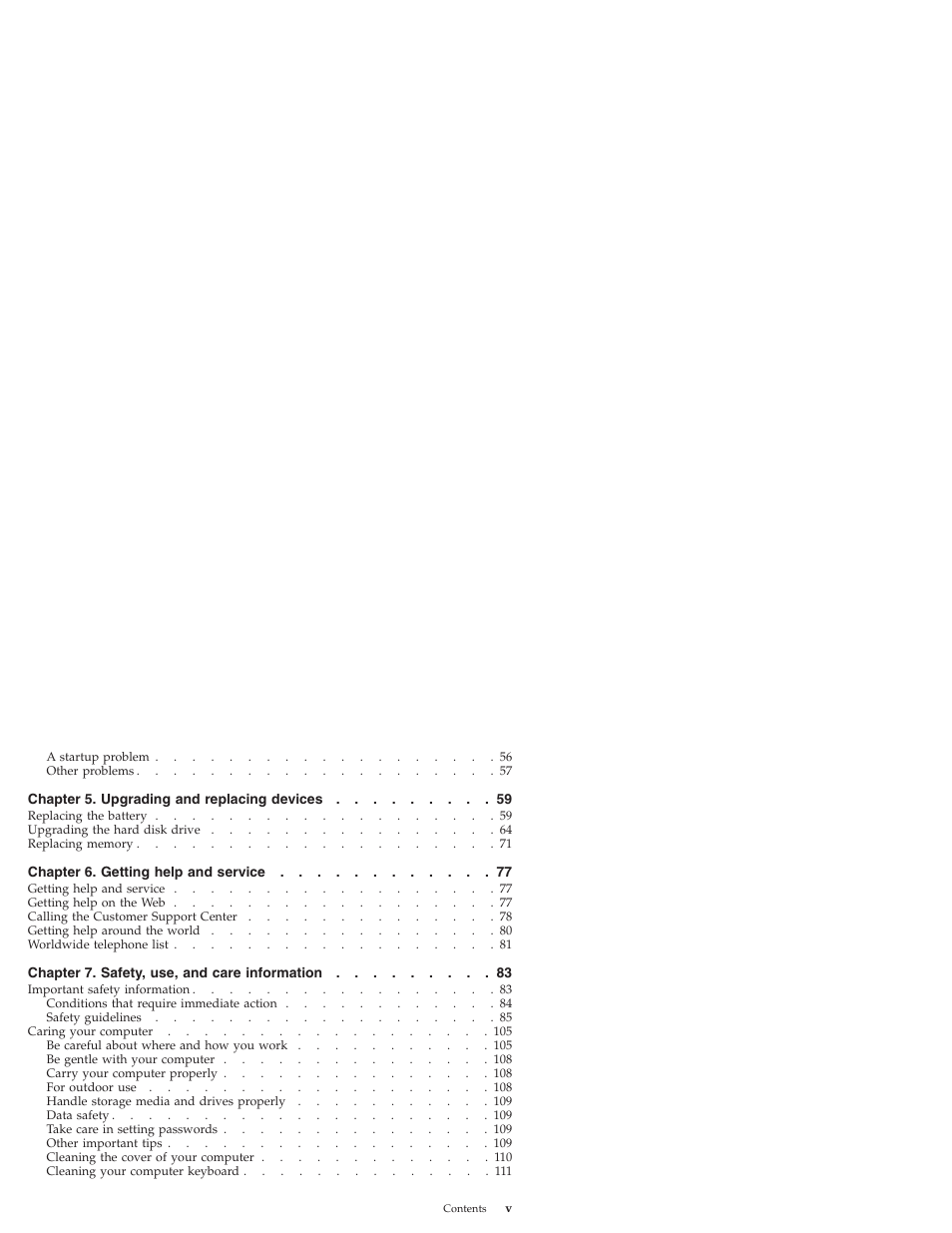 Lenovo IdeaPad S9e -FR User Manual | Page 5 / 176