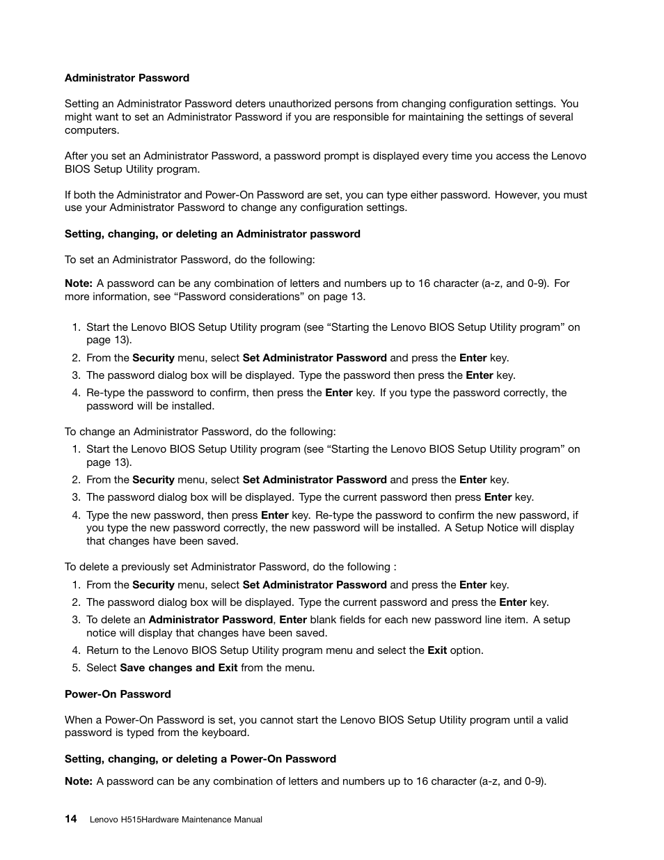 Lenovo H515 Desktop User Manual | Page 20 / 61