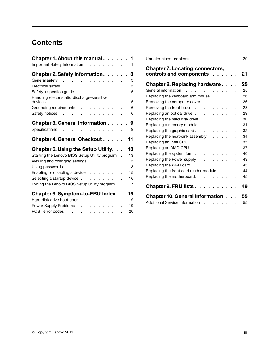 Lenovo H515 Desktop User Manual | Page 5 / 61