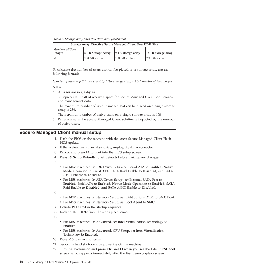 Secure managed client manual setup | Lenovo Secure Managed Client User Manual | Page 18 / 72