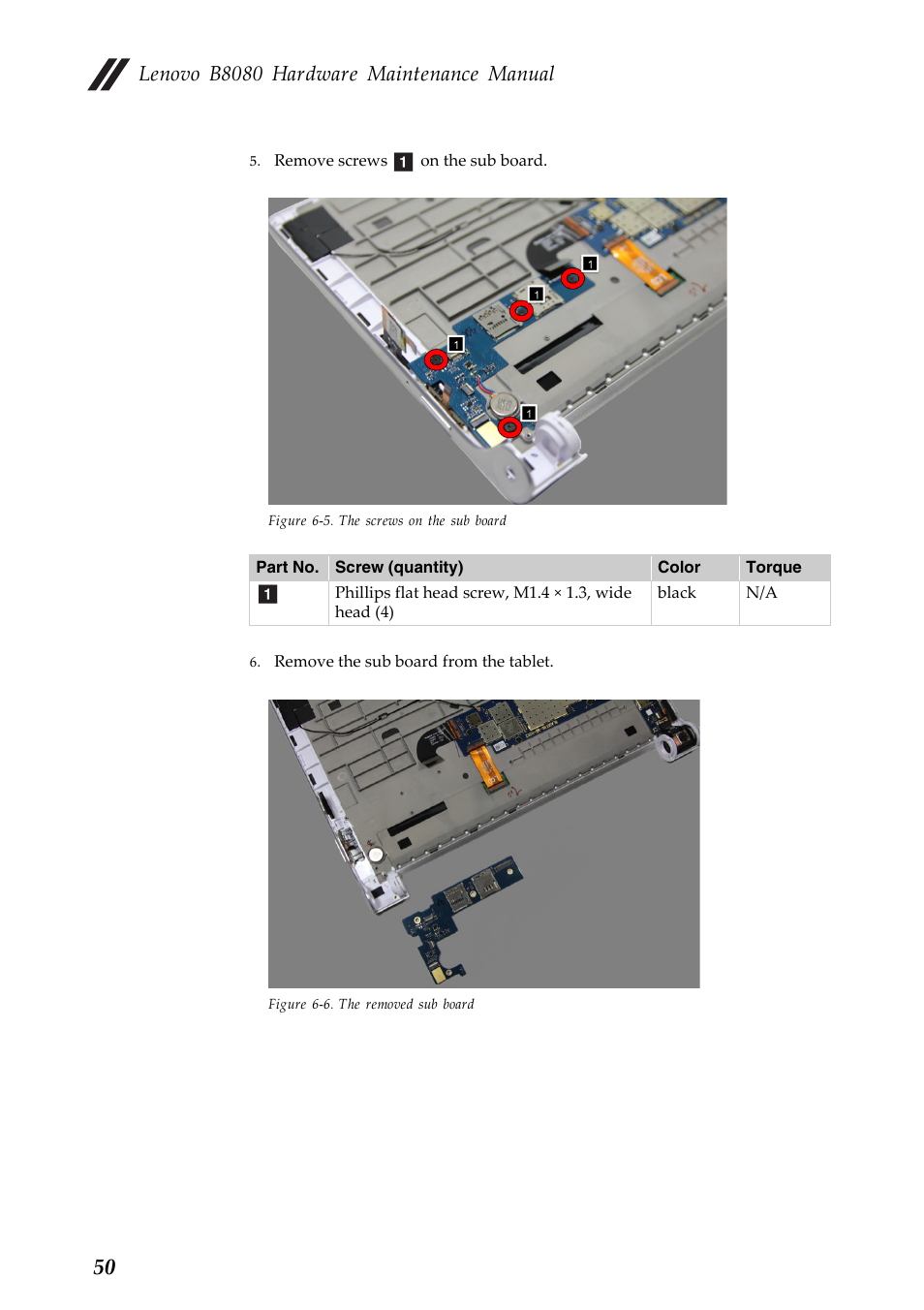 Lenovo b8080 hardware maintenance manual | Lenovo Yoga Tablet 10 HD+ B8080 User Manual | Page 54 / 85