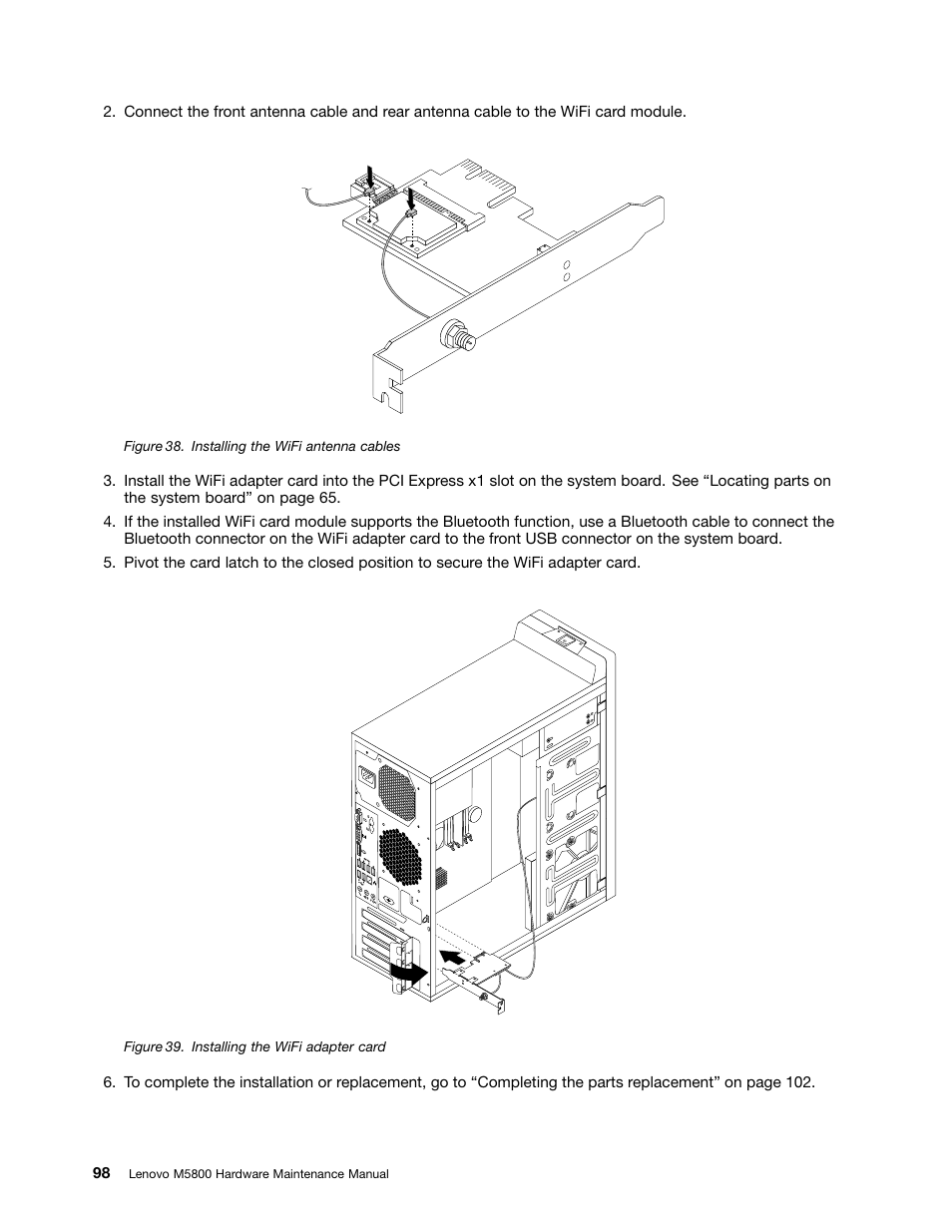 Lenovo M5800 Desktop User Manual | Page 104 / 120