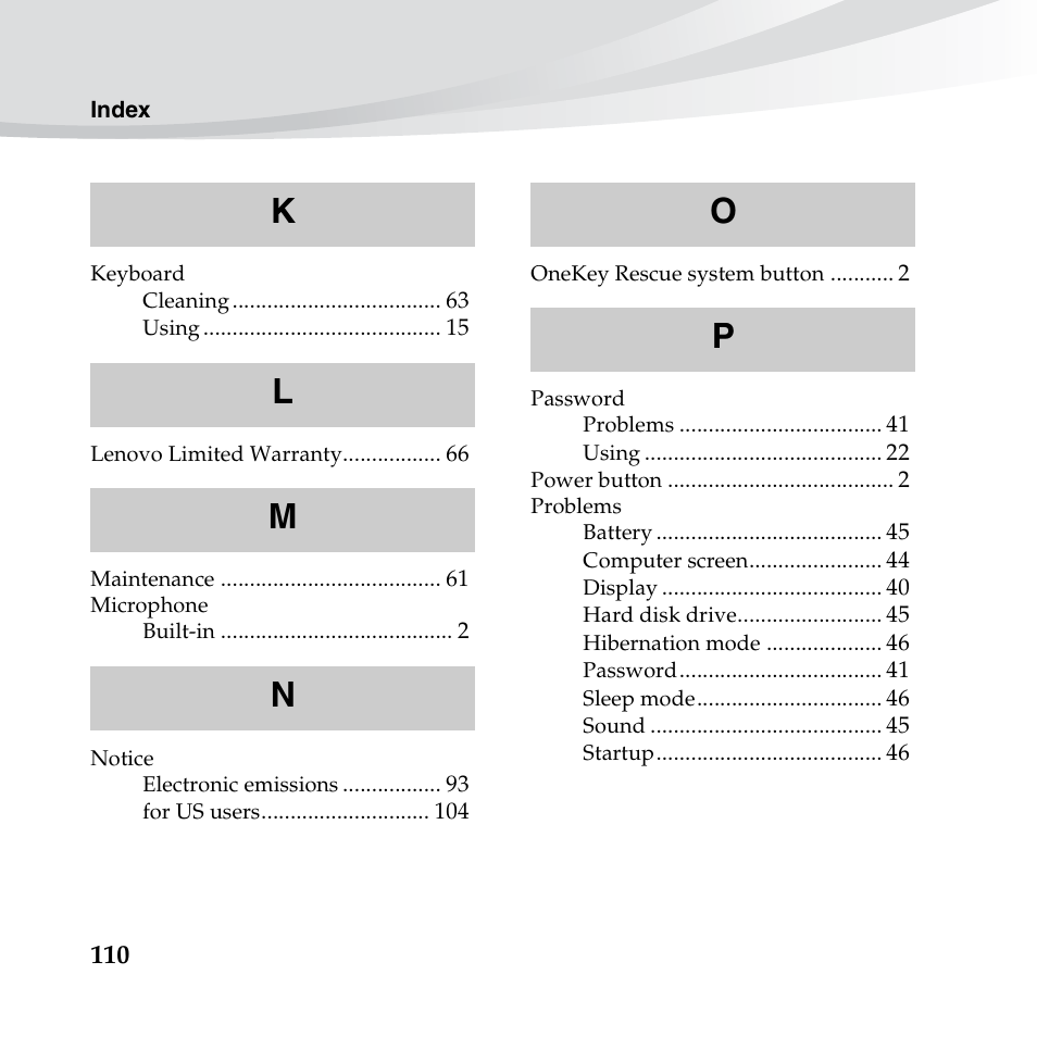 Lenovo IdeaPad S10-3c User Manual | Page 124 / 128