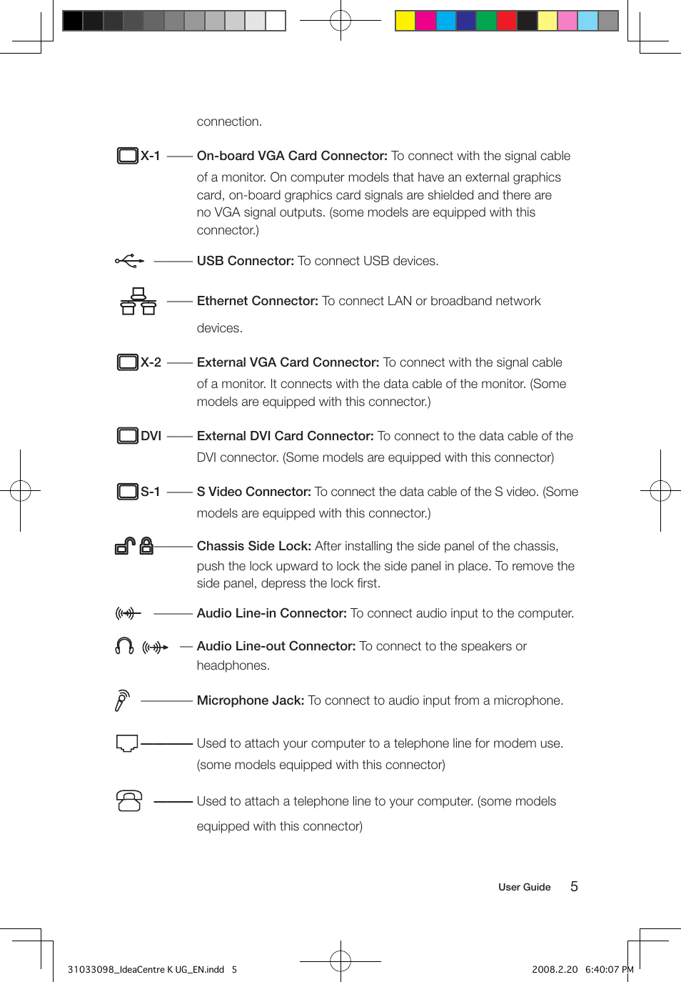 Lenovo IdeaCentre K210 User Manual | Page 10 / 41