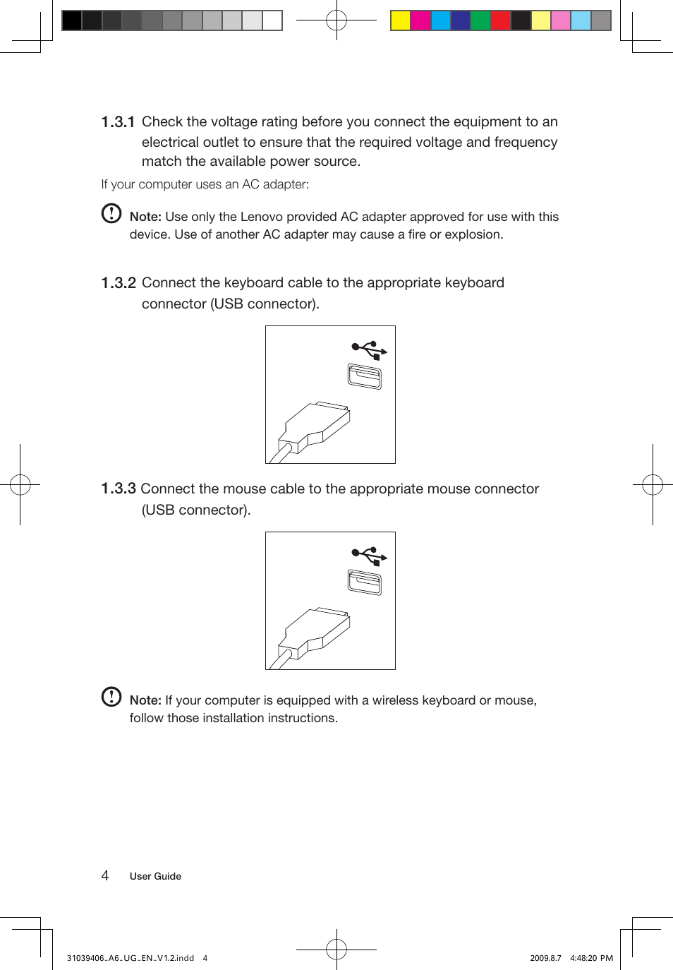 Lenovo IdeaCentre A600 User Manual | Page 9 / 41