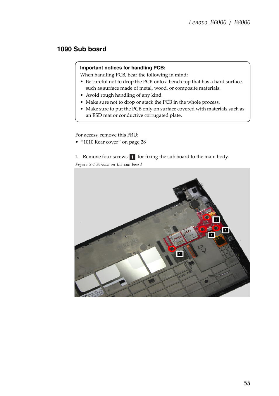 1090 sub board | Lenovo Yoga Tablet 8 B6000 User Manual | Page 59 / 72