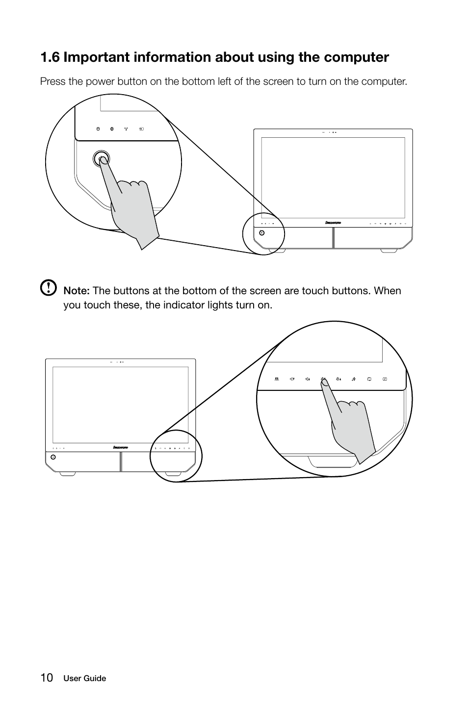 6 important information about using the computer | Lenovo IdeaCentre B520 User Manual | Page 15 / 49