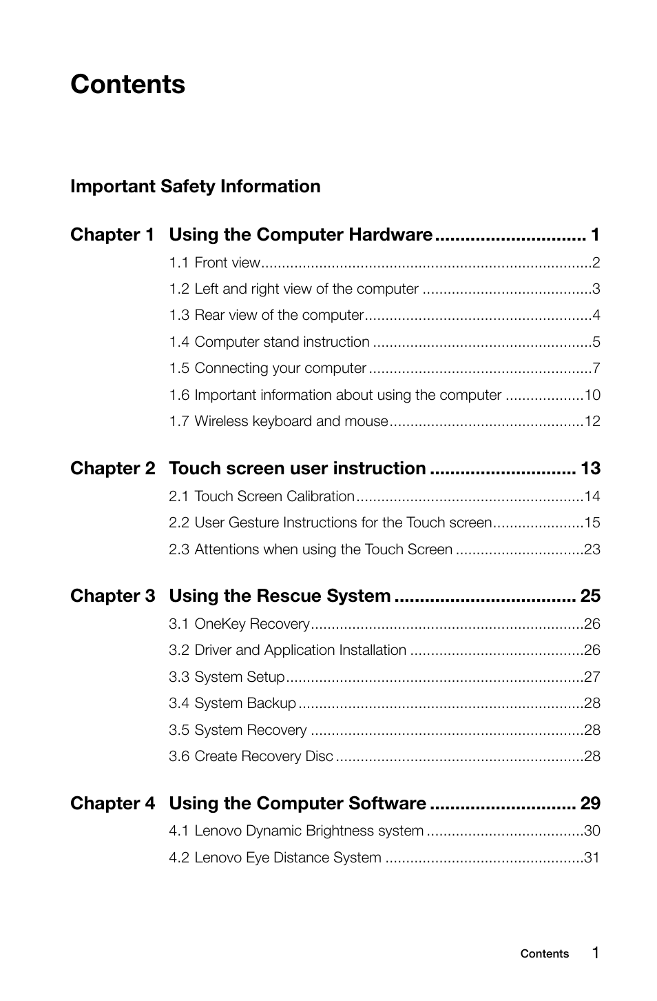 Lenovo IdeaCentre B520 User Manual | Page 4 / 49