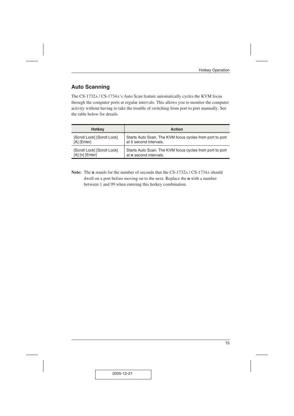 Auto scanning | ATEN ATEN MasterView CS-1732A User Manual | Page 21 / 37