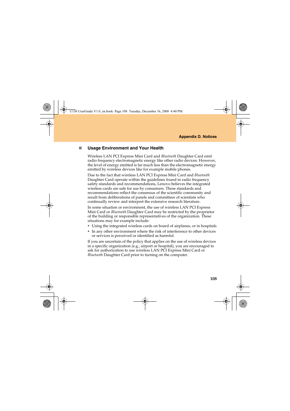 Lenovo IdeaPad U130 User Manual | Page 117 / 136