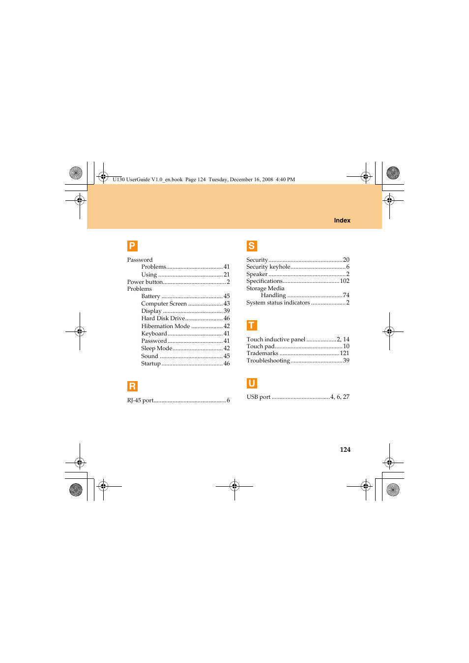 Lenovo IdeaPad U130 User Manual | Page 133 / 136