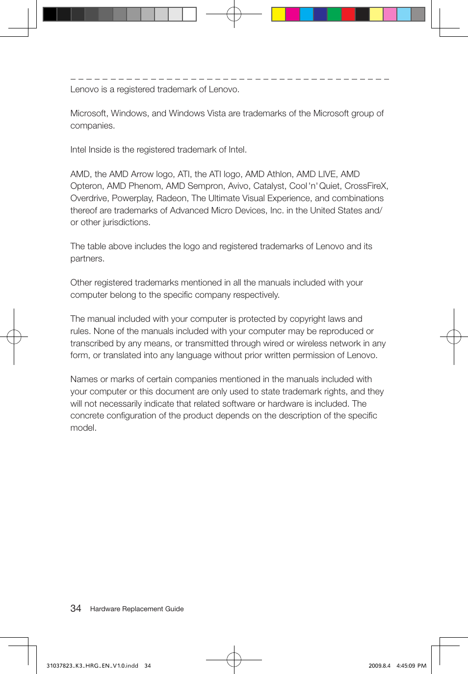 Lenovo IdeaCentre K300 User Manual | Page 37 / 37