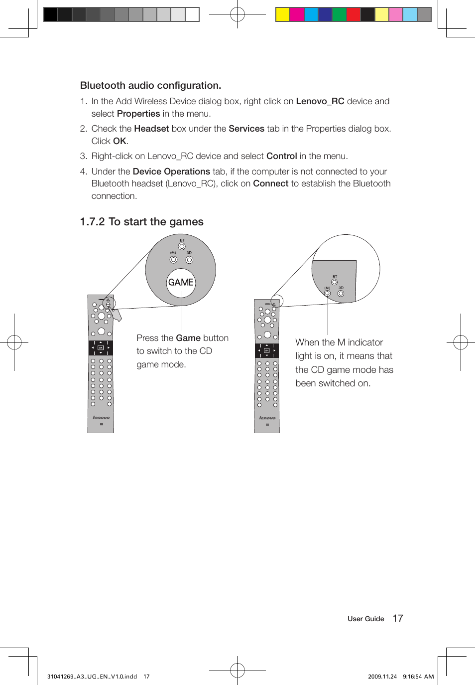 2 to start the games | Lenovo IdeaCentre A300 User Manual | Page 22 / 51