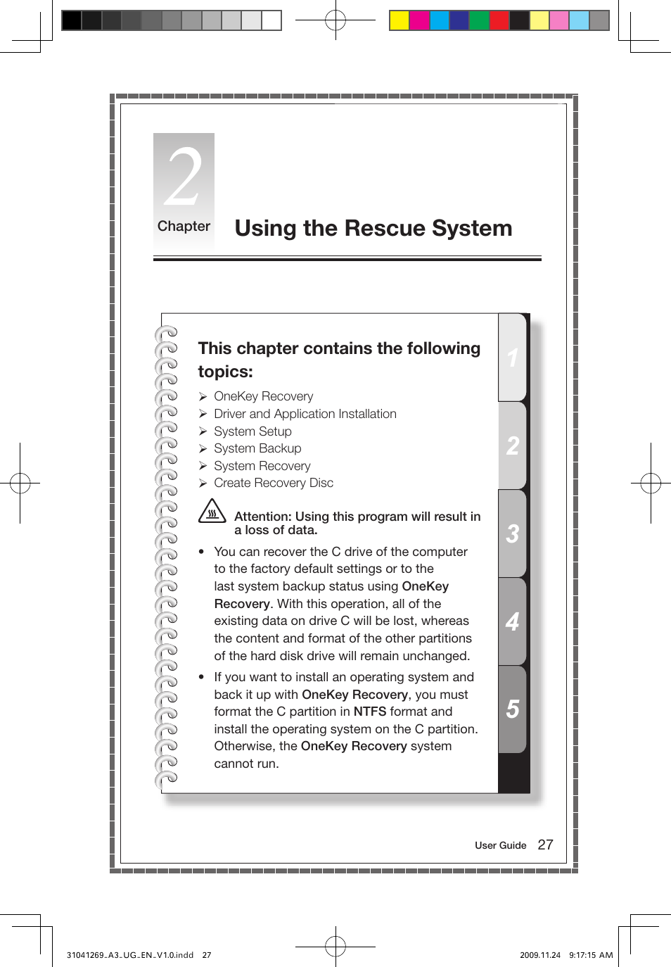 Using the rescue system | Lenovo IdeaCentre A300 User Manual | Page 32 / 51