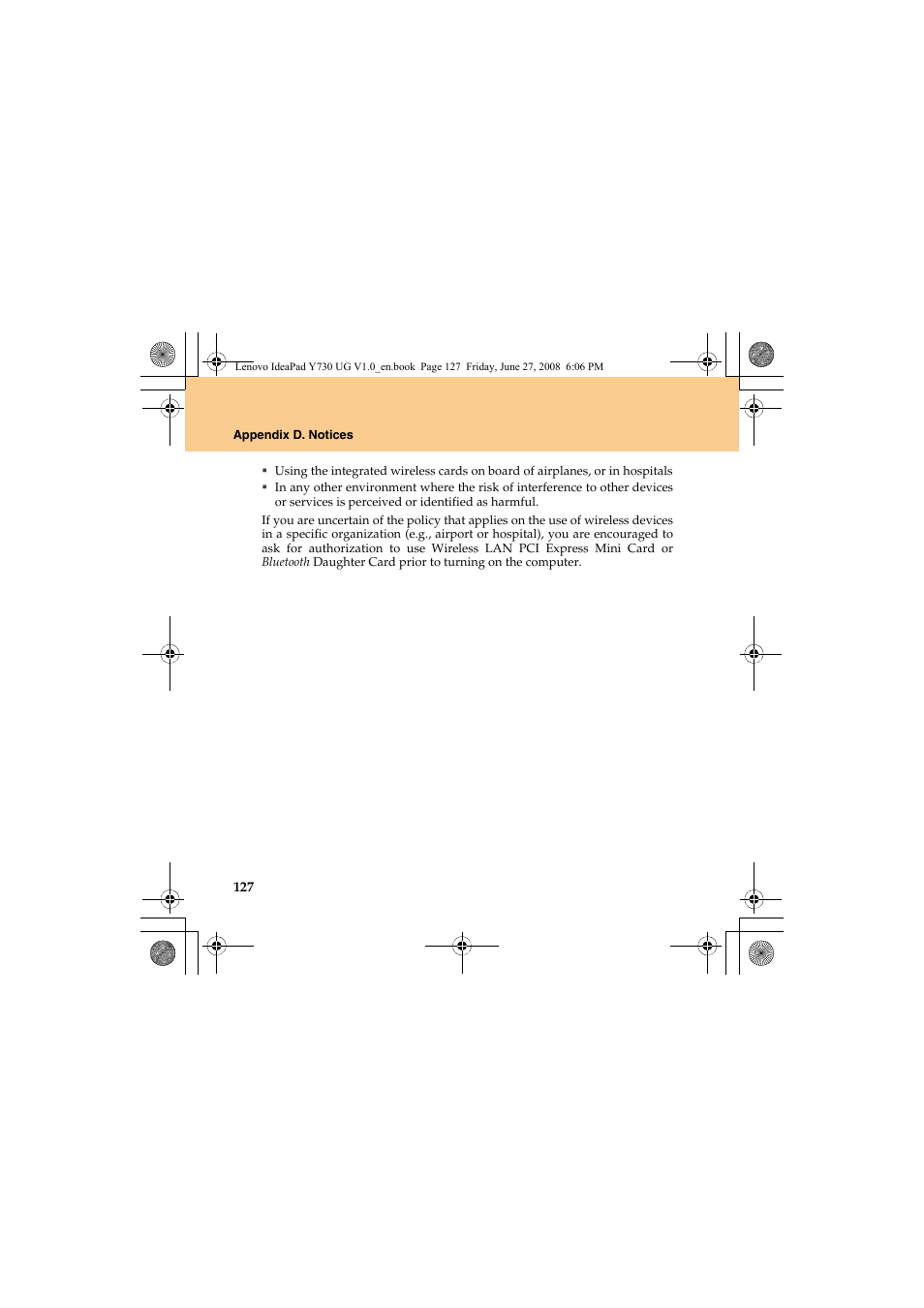 Lenovo IdeaPad Y730 User Manual | Page 136 / 156