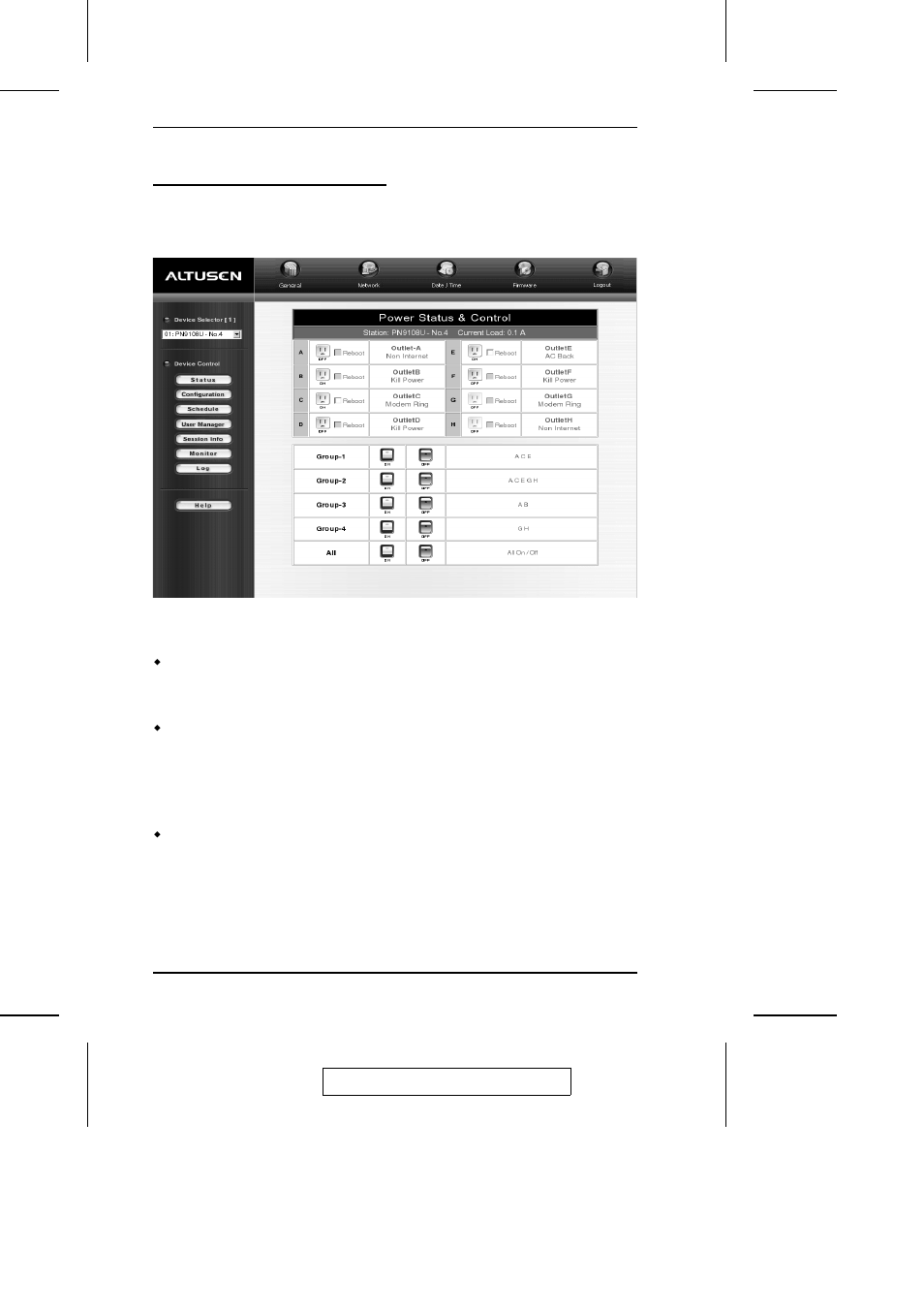 The pn9108u main screen | ATEN PN9108U User Manual | Page 30 / 70