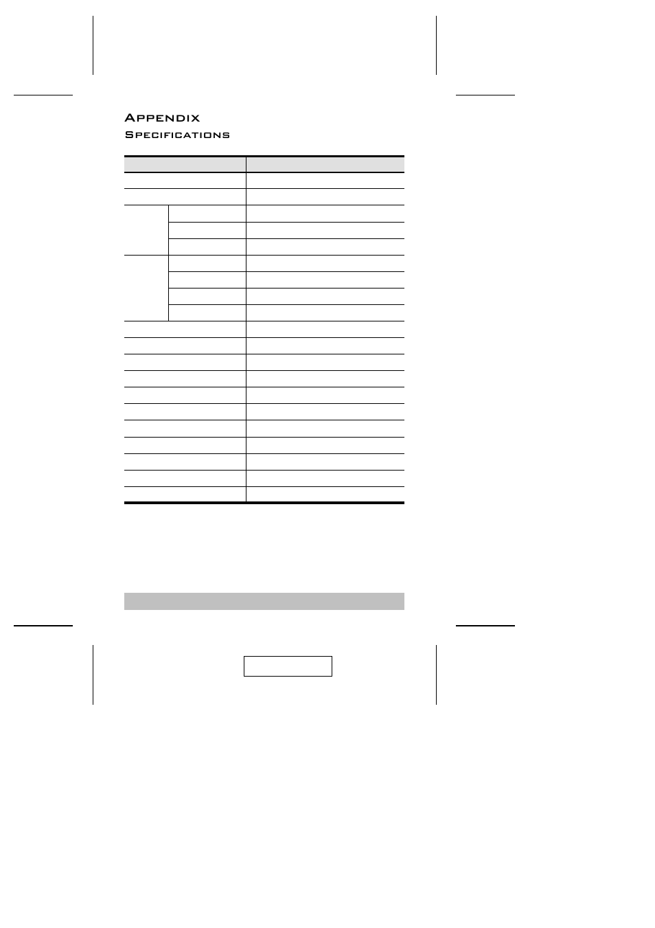 Appendix, Specifications | ATEN ATEN Petite CS-64U User Manual | Page 18 / 20