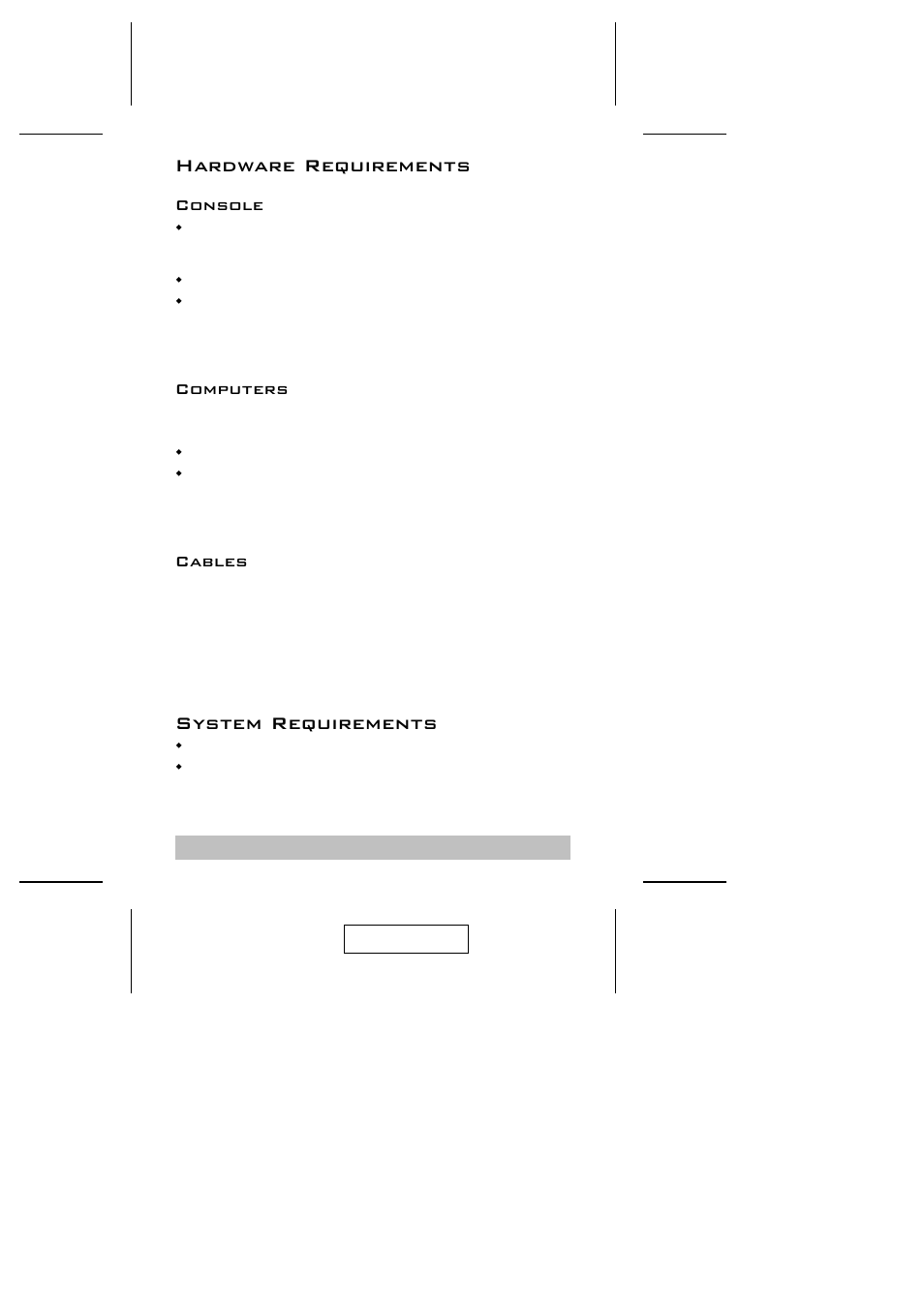 Hardware requirements, System requirements, Console | Computers, Cables | ATEN ATEN Petite CS-64U User Manual | Page 5 / 20