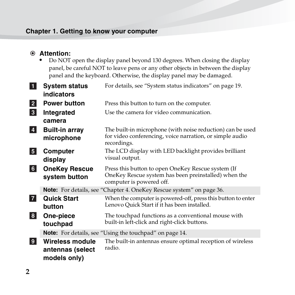 Lenovo IdeaPad S10-3s User Manual | Page 16 / 130
