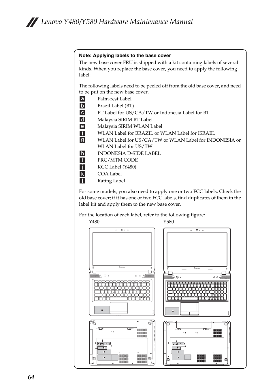 Lenovo IdeaPad Y480 User Manual | Page 68 / 103