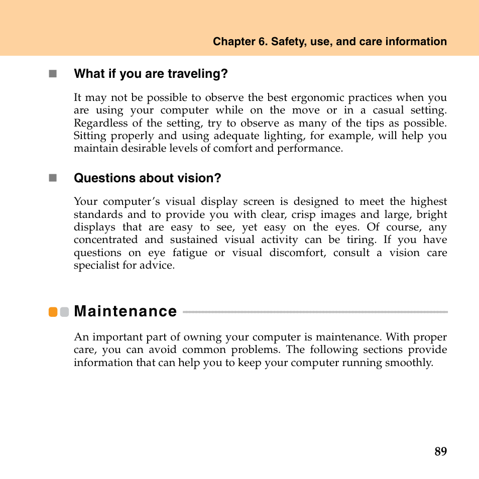 Maintenance | Lenovo IdeaPad S10 FR User Manual | Page 97 / 154