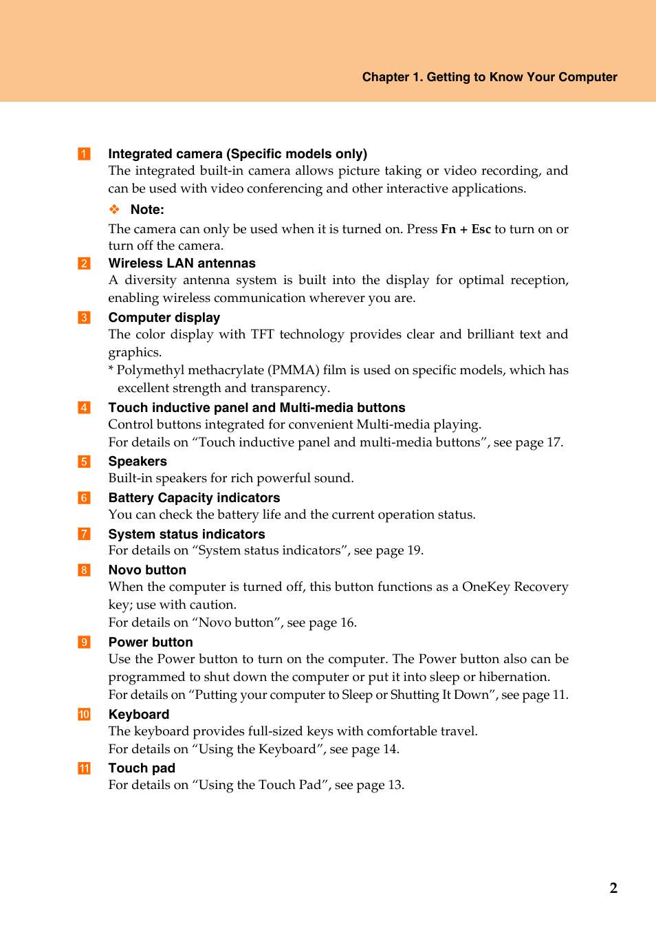 Lenovo IdeaPad Y510 User Manual | Page 7 / 77