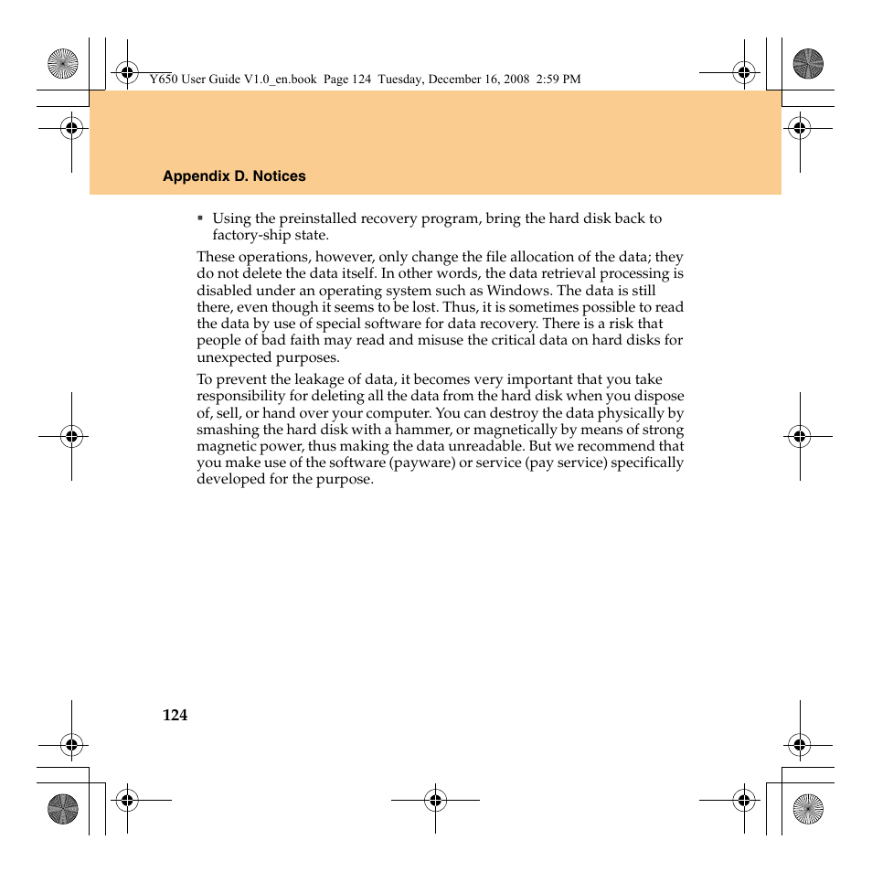 Lenovo IdeaPad Y650 User Manual | Page 132 / 138