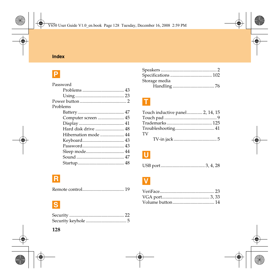 Lenovo IdeaPad Y650 User Manual | Page 136 / 138