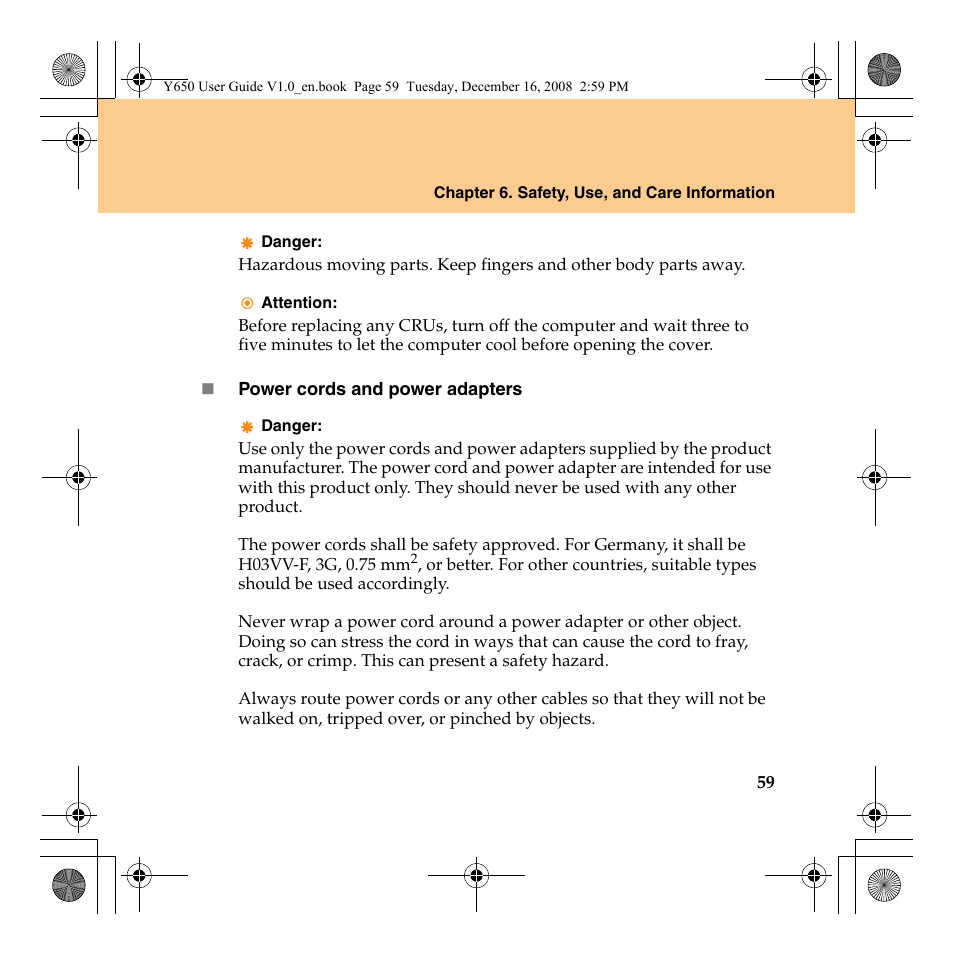 Lenovo IdeaPad Y650 User Manual | Page 67 / 138