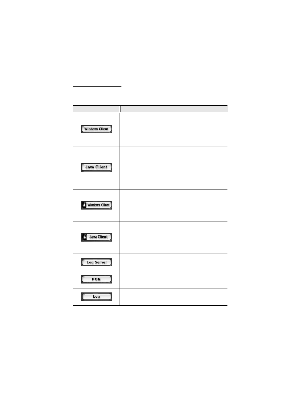 Web page buttons | ATEN ALTUSCN KH1516I User Manual | Page 67 / 172