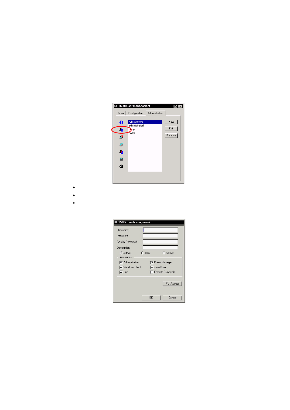 User management | ATEN ALTUSCN KH1516I User Manual | Page 77 / 172
