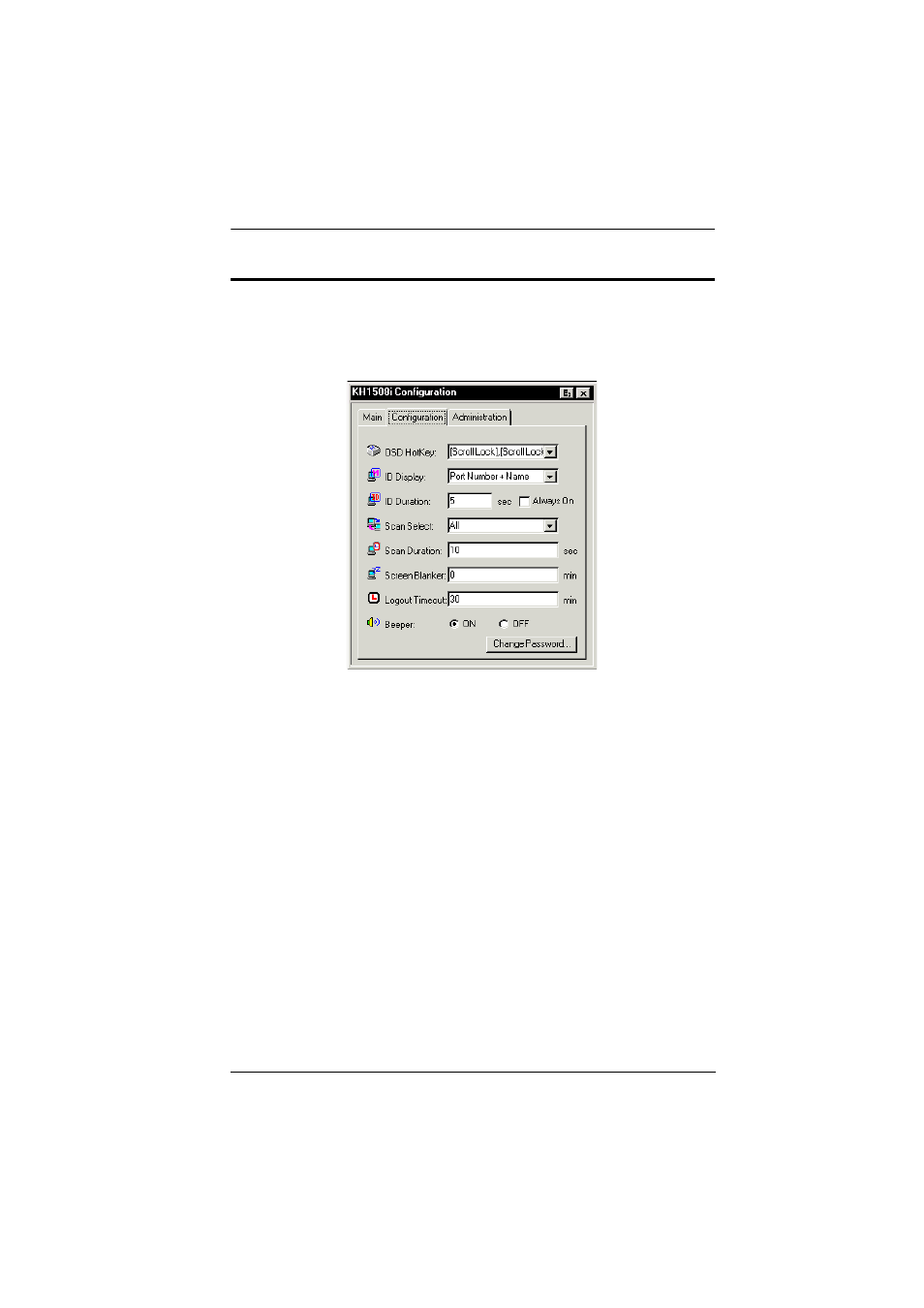 The configuration page | ATEN ALTUSCN KH1516I User Manual | Page 95 / 172